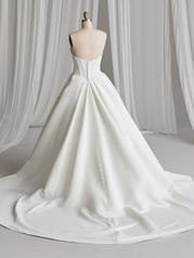 23MS723A01 Ivory Gown With Natural Illusion back