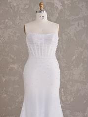 23MB724B01 Ivory Gown With Ivory Illusion detail