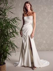 24MB230A01 Ivory Gown With Natural Illusion front