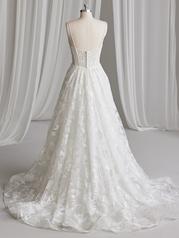 23MK665 All Ivory Gown With Ivory Illusion back