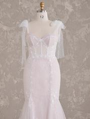 24MC173A01 Ivory Over Blush Gown With Ivory Illusion detail