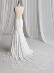 23MW603A01 Ivory Gown With Natural Illusion back