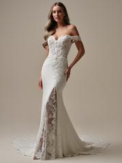 25RK278A01 Ivory Gown With Natural Illusion front