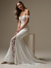 25RK278A01 Ivory Gown With Natural Illusion front