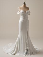 25RK278B01 Ivory Gown With Natural Illusion front