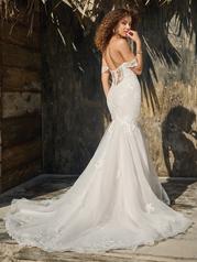 23RC690A01 Ivory Over Misty Mauve Gown With Natural Illusion back