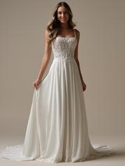 25RK280A01 All Ivory Gown With Ivory Illusion front