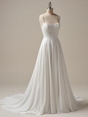 25RK280B01 All Ivory Gown With Ivory Illusion back