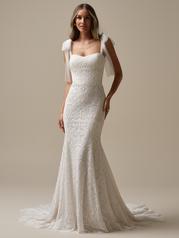 25RK285A01 Ivory Over Pearl Gown With Natural Illusion front