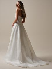 25RN320A01 Ivory/Silver Accent Gown With Ivory Illusion back