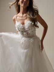 25RK276A01 All Ivory Gown With Ivory Illusion front