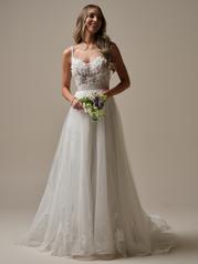 25RK276A01 All Ivory Gown With Ivory Illusion front