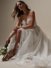 25RK276A01 All Ivory Gown With Ivory Illusion front