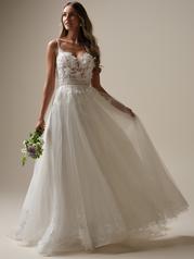 25RK276A01 All Ivory Gown With Ivory Illusion front