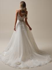 25RK276A01 All Ivory Gown With Ivory Illusion back