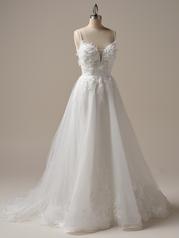 25RK276B01 All Ivory Gown With Ivory Illusion front