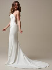 25RB343A01 Ivory Gown With Natural Illusion back