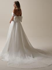 25RS345A01 Ivory/Silver Accent Gown With Ivory Illusion front