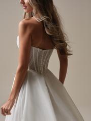 25RS345A01 Ivory/Silver Accent Gown With Ivory Illusion back