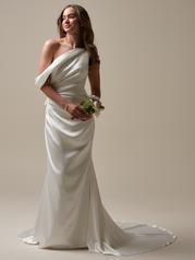 25RW352A01 Ivory Gown With Natural Illusion front