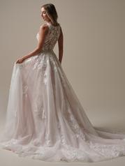 25RK284A01 Ivory Over Blush Gown With Natural Illusion back