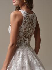 25RK284A01 Ivory Over Blush Gown With Natural Illusion back