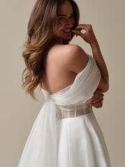 25RB273A01 All Ivory Gown With Ivory Illusion back