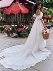 25RB273A01 All Ivory Gown With Ivory Illusion back