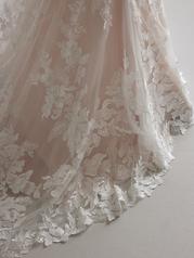 23SS700A01 Ivory Over Blush Gown With Natural Center Front Il detail
