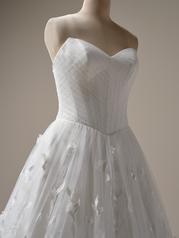 25SB269B01 All Ivory Gown With Ivory Illusion detail