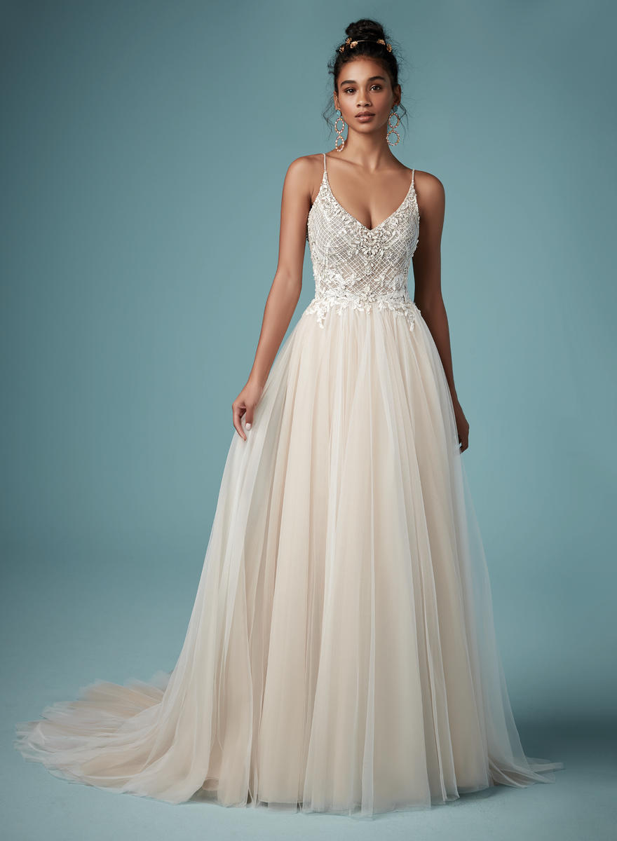 Strapless Satin Bridal Gown, Maggie Sottero 22mk565