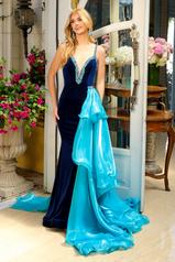 39556 Navy/Turquoise front