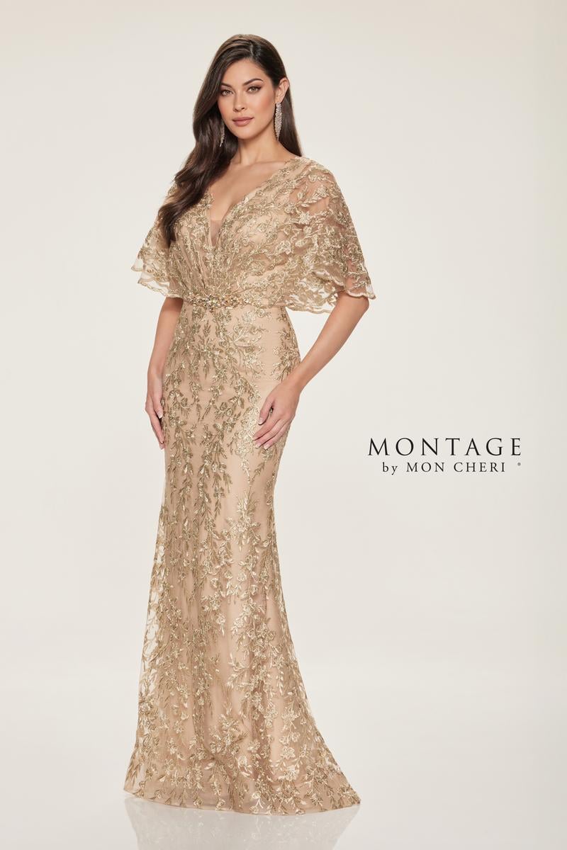 Stunning Montage mother of the bride and evening gowns Erie PA Montage by Mon Cheri M856 Bridal Elegance Erie PA