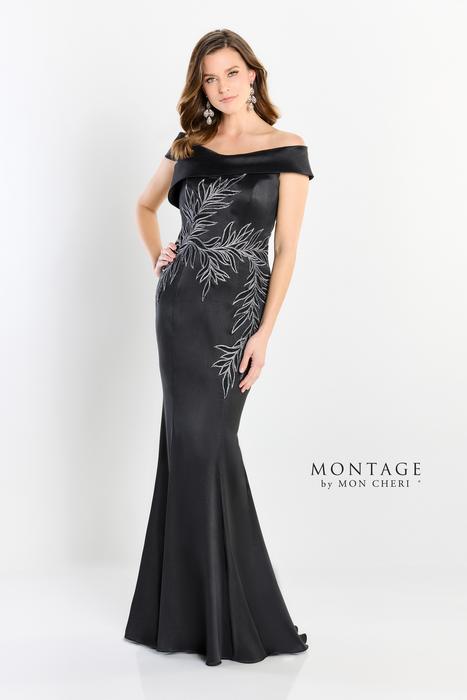 Montage by Mon Cheri M521 Pleated Bodice Off The Shoulder Dress 