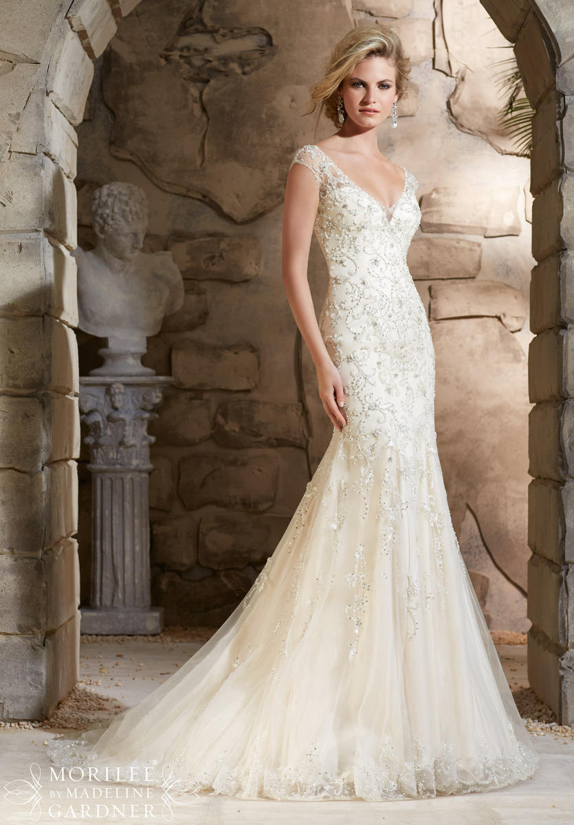 Morilee Bridal Wedding Dress 2788 Ivory Size 12 on Sale