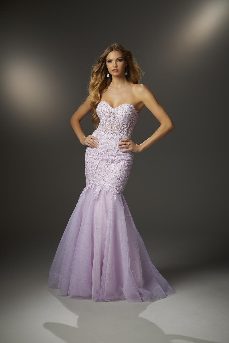 Lace Corset Mermaid Dress, Sheer Corset Prom Dress, Wedding