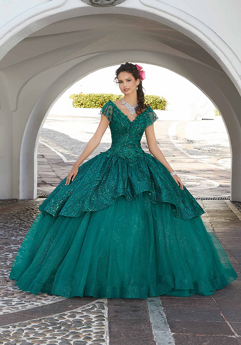 teal green quinceanera dresses