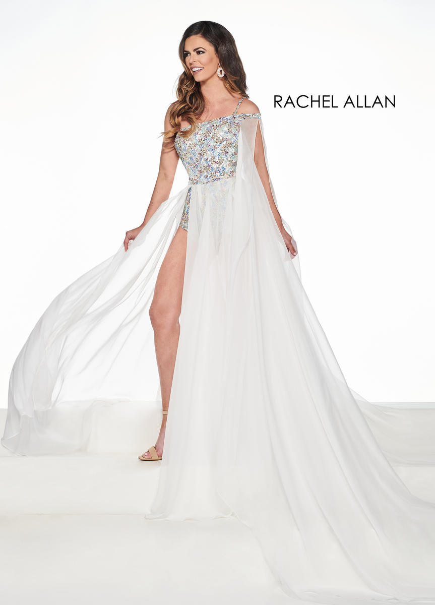 Prima Donna Halter Satin Pageant Gown 5949 by Rachel Allan