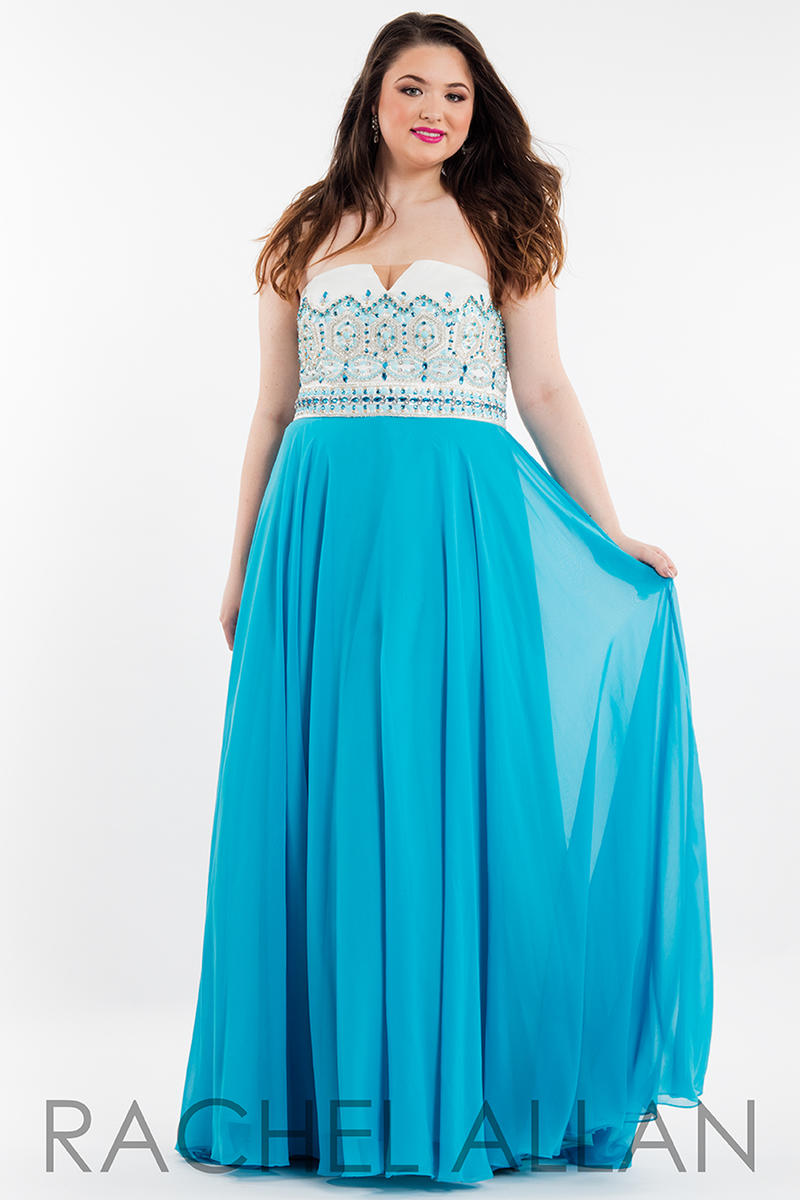 Rachel Allan Plus Size Prom 7825