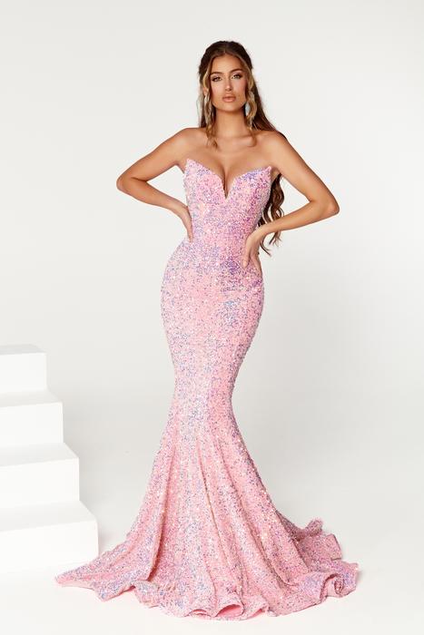 Portia and Scarlett PS23377 - Bejeweled Corset Prom Dress – Couture Candy