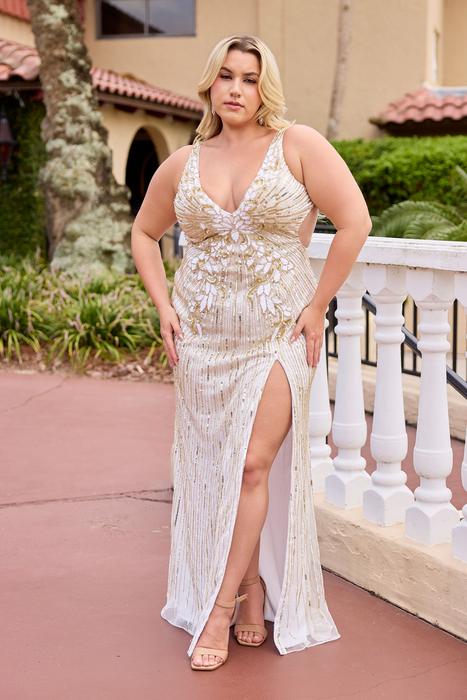 ivory and gold plus size dresses Golden Dove Ivory Fairytale Plus Size Dress