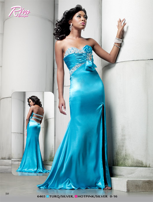 Riva Turquoise High Low Formal Dresses