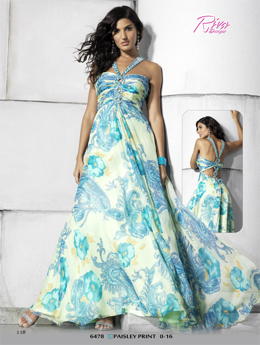 Riva Turquoise High Low Formal Dresses