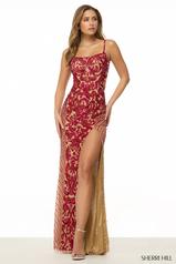 57078 Nude/Red/Fuchsia front