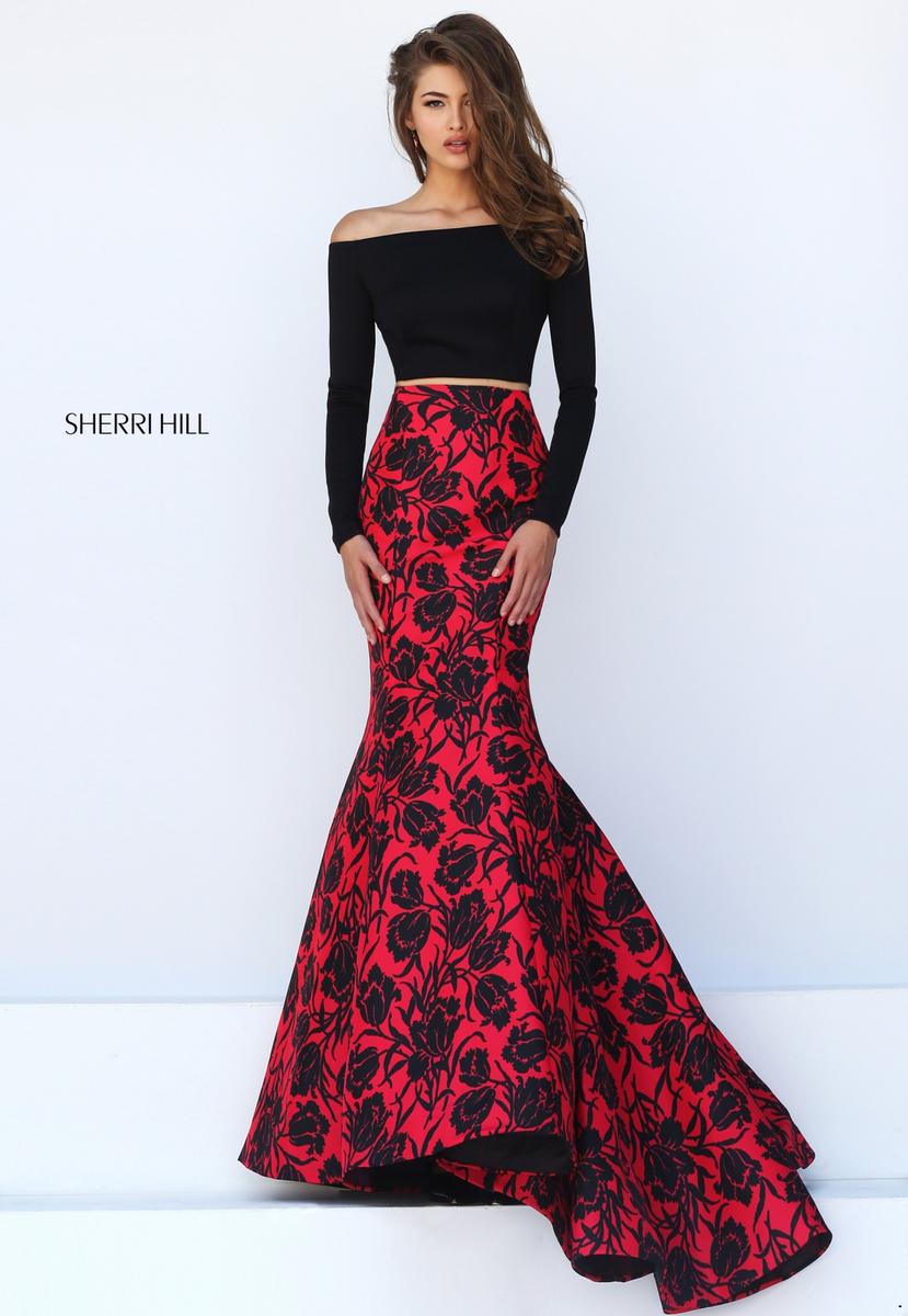 sherri hill long sleeve formal dresses