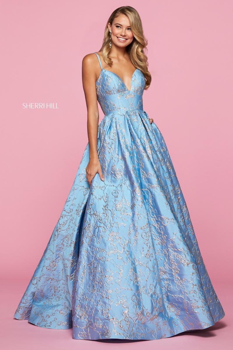 sherri hill baby blue dress