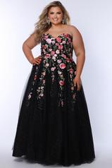 SC7407 Black Floral front