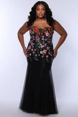 SC7408 Black Floral front