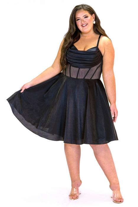 Plus size cocktail, party and homecoming dresses SC8139