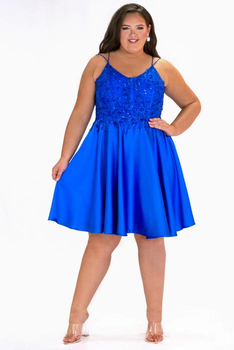 Plus size cocktail, party and homecoming dresses SC8142